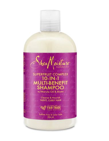Shea Moisture Shampoing Multi-Action Tous Types de Cheveux au Complexe Superfruit 10 in 1 (379 ml)