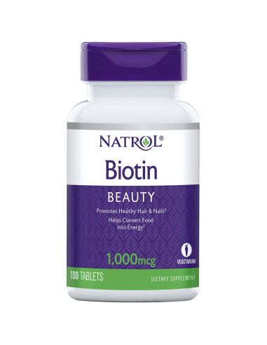 NATROL Biotin 1,000 mcg 100 comprimés