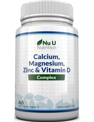 Nu U Nutrition Calcium, Magnesium, Zinc & Vitamin D 6 mois
