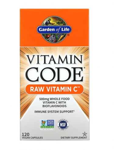 Garden of Life, Vitamin Code RAW Vitamin C 250 mg 120 capsules vegan