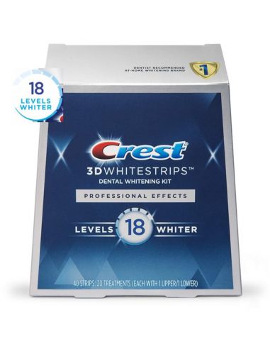 Crest 3D Whitestrips Professional White Teeth Whitening Kit 40 bandes