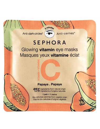 SEPHORA COLLECTION Masques bio-cellulose vitamine C yeux