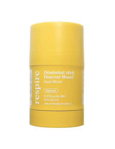 RESPIRE Déodorant Stick Douceur de Monoï - Efficacité 48H