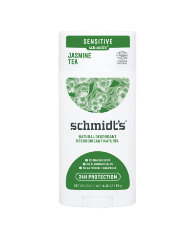Schmidt's déodorant solide peau sensible thé au jasmin