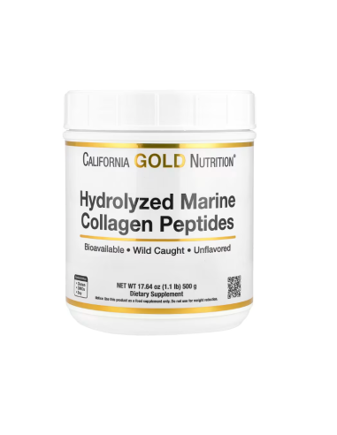 California Gold Nutrition Peptides de collagène marin hydrolysés Non aromatisés 500 g