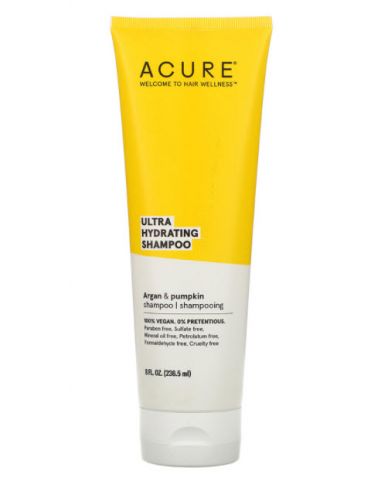Acure shampooing ultra hydratant huile d'argan et citrouille