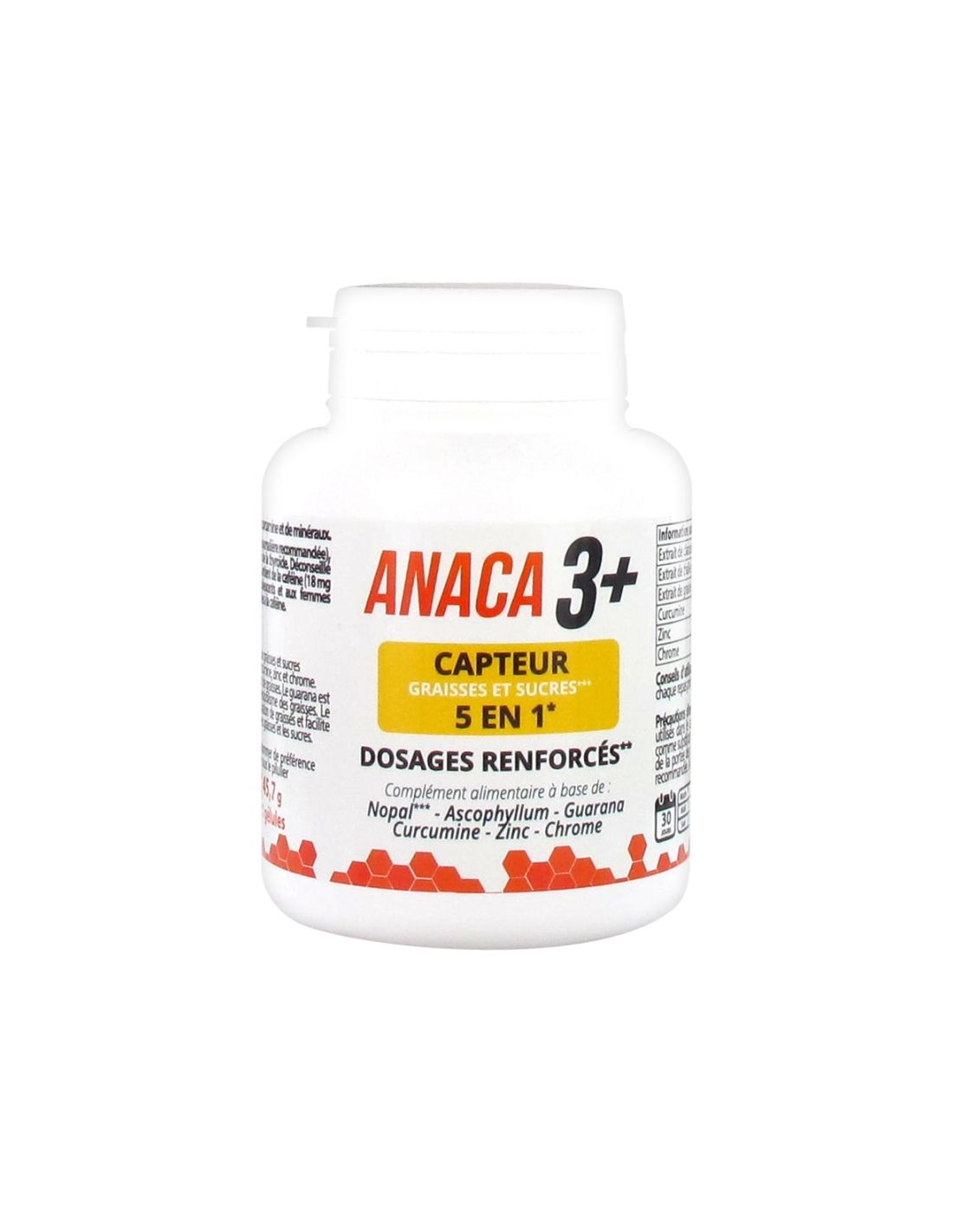 Anaca3 + Capteur Graisses et Sucres 5en1 120 Gélules